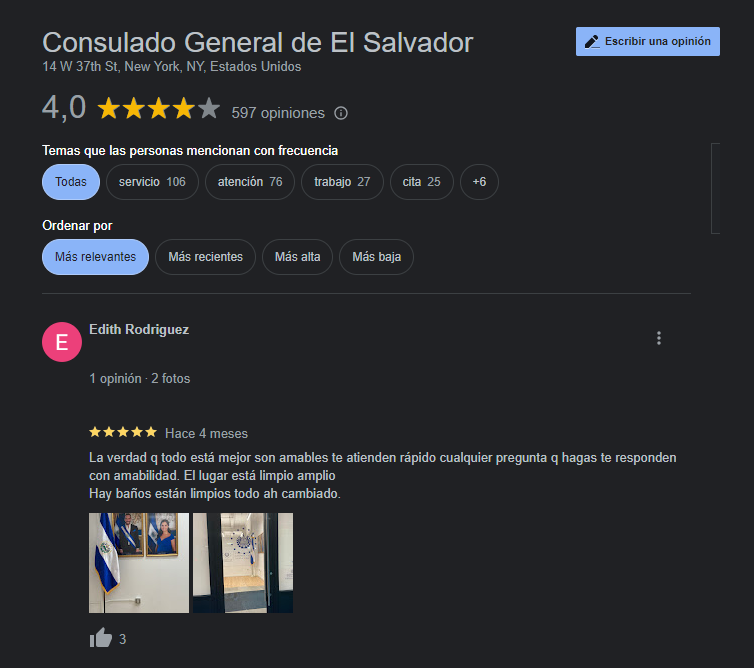 reviews consulado new york city