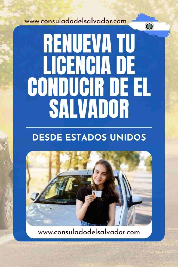 renovar licencia de conducir el salvador en el extranjero