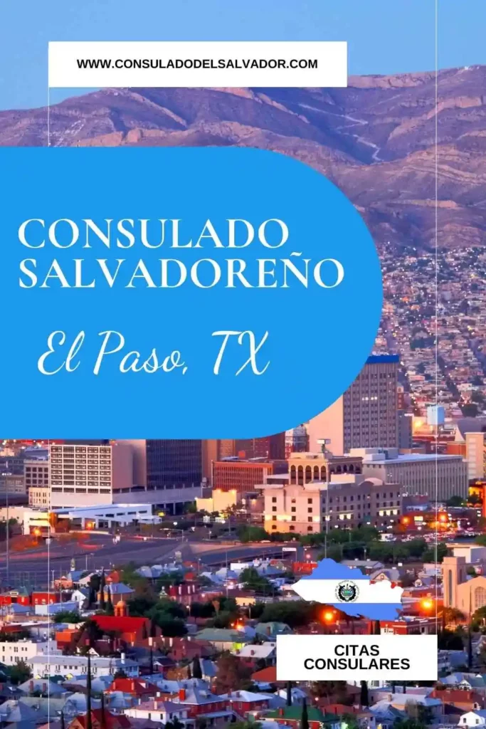 consulado salvadoreño el paso